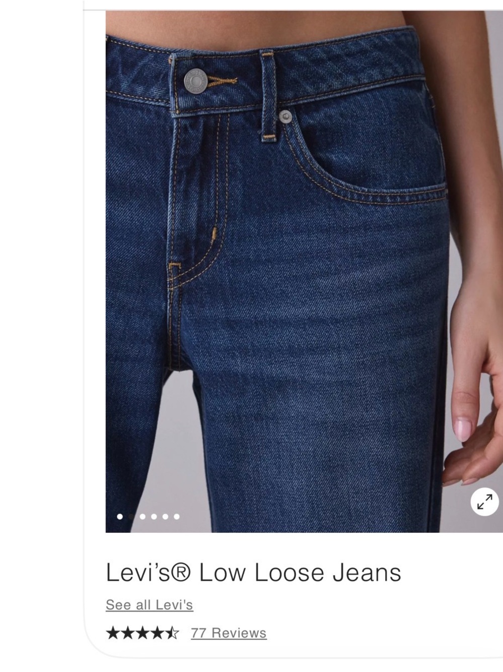 Levi's Dark Blue Boyfriend Jeans